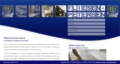 Desktop Screenshot of fliesen-petersen.de