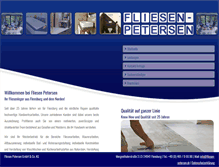 Tablet Screenshot of fliesen-petersen.de